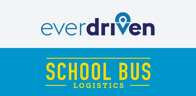 A display of EverDriven's School Bus Logistics.