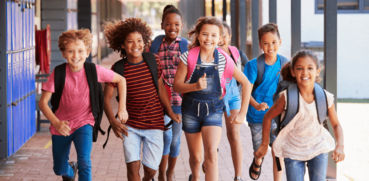 Students going back to school