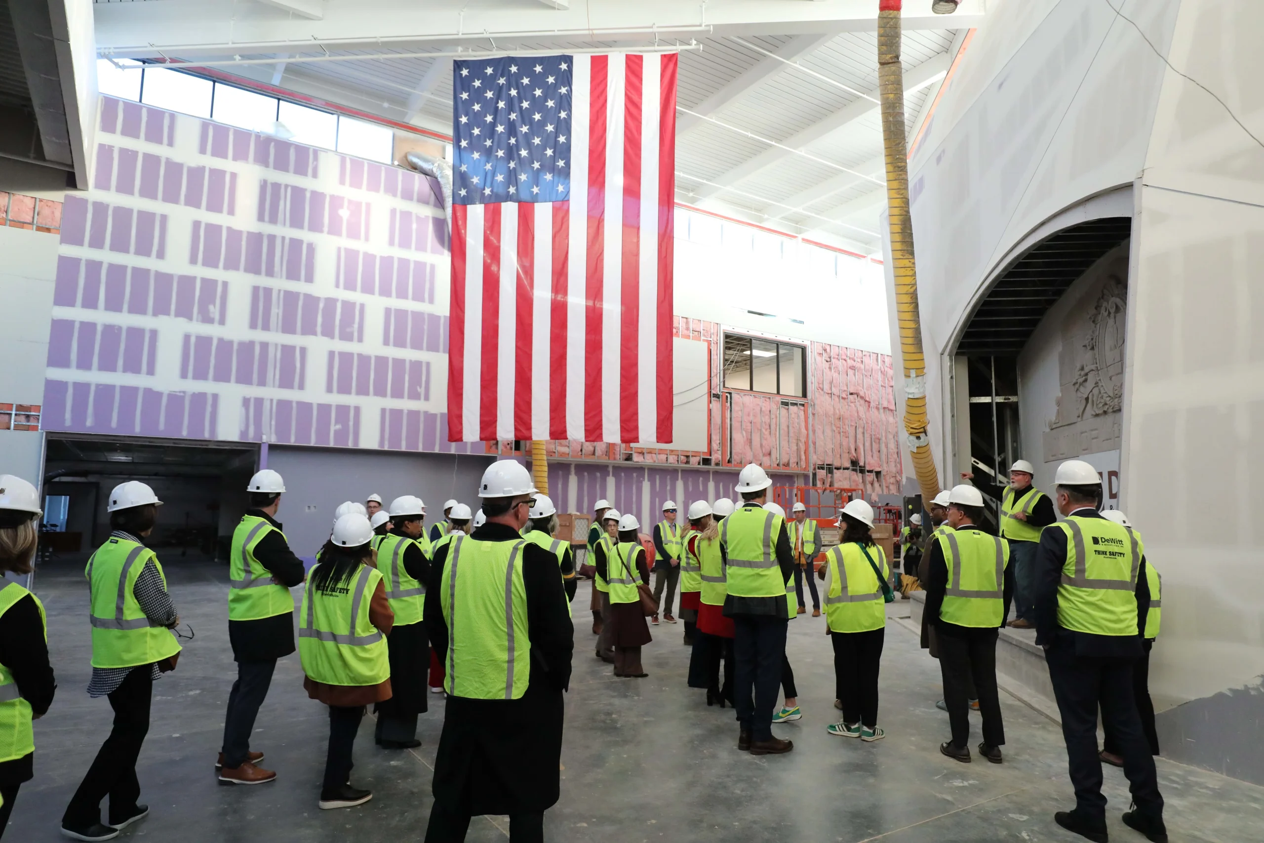 Members of the Missouri Board of Education and Springfield school officials on Monday, Dec. 8, toured the construction site of the new Reed Academy of Fine and Performing Arts, a project of the 2023 bond issue that will open in summer 2026.